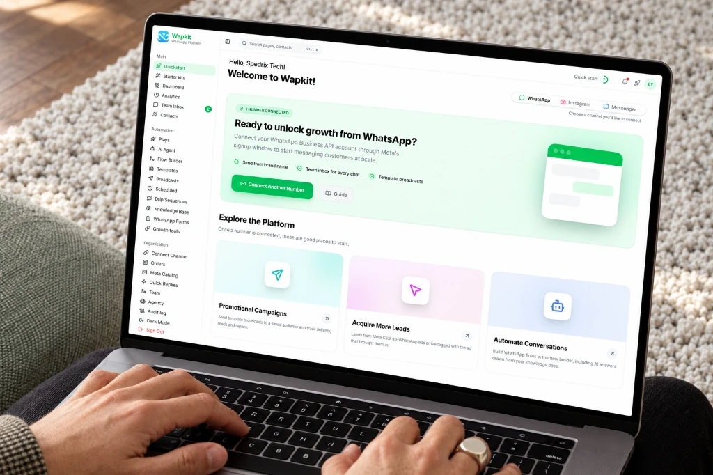 Wapkit WhatsApp Business Platform Dashboard